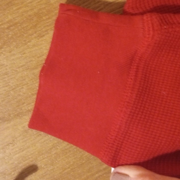 Polo Ralph Lauren Cotton Long Sleeve Logo Shirt Thermal Textured Red ♥️ - Picture 13 of 14